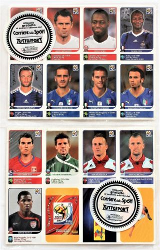 Panini World Cup 2010 South Africa - Set Of 80 Update Stickers