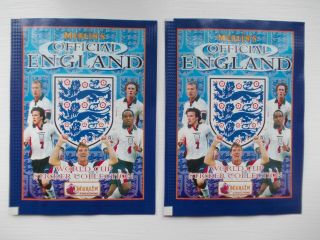 Football Stickers 10 Packets Of Merlin England 1998 For Gerry Only