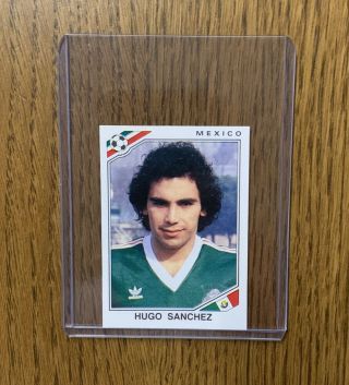 Panini Mexico 86 World Cup Hugo Sanchez Sticker 124 1986
