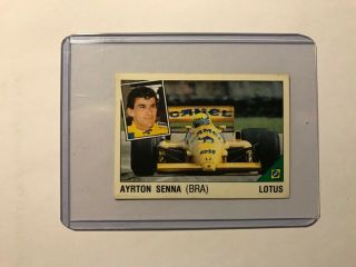 Aryton Senna - Brazil - Motor Racing - Panini Supersport Sticker 1987 - 31