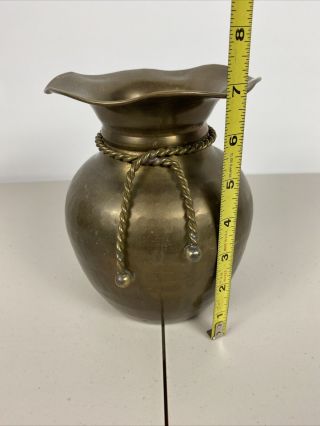 Rare Vintage Brass Bar Spittoon Made In India.  7” Tall