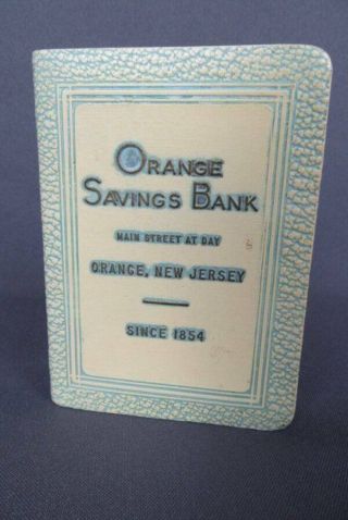 Vintage Book Of Thrift Orange Savings Bank Nj Coin Bank Bankers Utilities Co