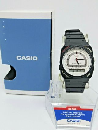 Vintage Casio Aq - 33w Analog Digital Watch