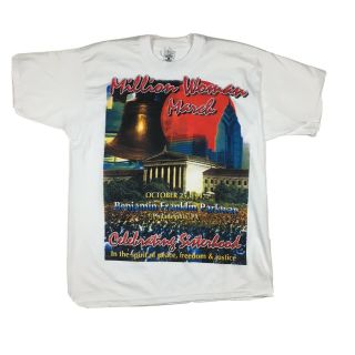 Vintage 1997 Million Woman March Philadelphia,  Pennsylvania T - Shirt Sz L
