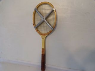 Bancroft Players Special • Vintage Wooden Tennis Racket • Bamboo Ash Laminate Vg