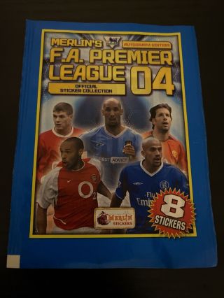 Merlins Fa Premier League 2004 Rare 8 Sticker Pack 8 Stickers Instead Of 7