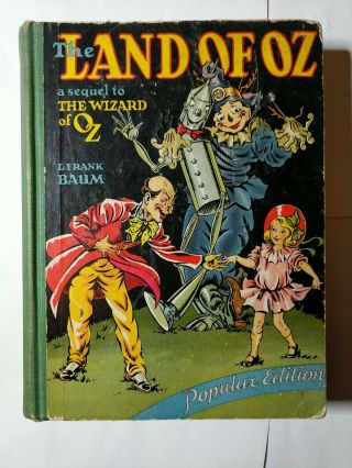 The Land Of Oz (popular Edition) By L.  Frank Baum Hb.  1939.