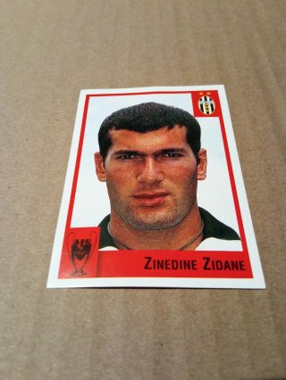 Sticker With Zinedine Zidane Panini Calcio Coppe 1997 - 1998