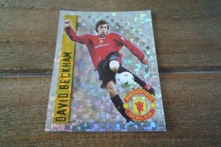 David Beckham Merlin Premier 1997 League Kick Off Football Sticker - Vgc No 126