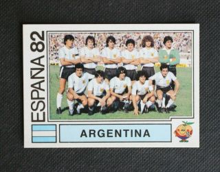 Vignette Panini World Cup Espana 82 Diego Maradona 165 Team Argentina