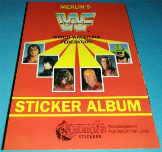 Merlin Wwf Wrestling Sticker Album 1992 Mit 17/300 Sticker Undertaker Wwe Nxt