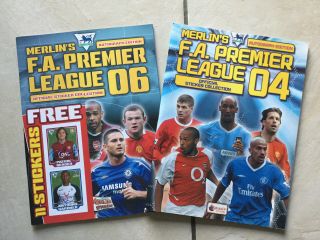 Fa Premier League Sticker Albums 04 And 06 - Merlin