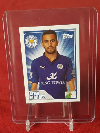 Riyad Mahrez Leicester City Merlin Premier League 2015 Rookie Sticker