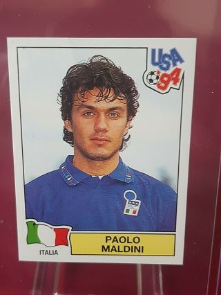 Paolo Maldini Italy Usa 94 World Cup Panini Sticker