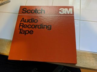 Scotch 3m Studio Mastering Tape 226 10.  5 " Metal Reel To 1/4 " Radio Show Vtg 33