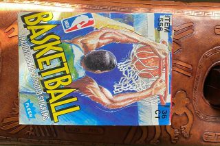 1989 Fleer,  Basketball Empty Box With 36 Empty Wrappers Inside.  Great Shape