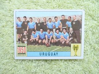 1970 Panini Mexico 70 World Cup Uruguay 1950 Football Team