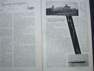 1899 Marconi Wireless Telegraph Iow Cowes Cross - Channel Article Qn