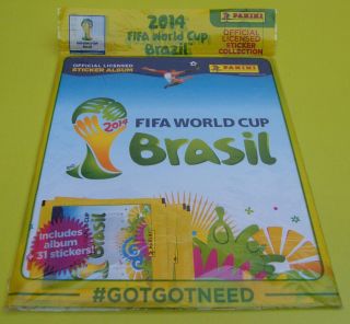 Panini World Cup Wc Brazil 2014 Starter Pack Album Uk Edition