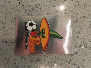 Panini Mexico 1986 World Cup 86 Badge No 3 Sticker Rarer White Back