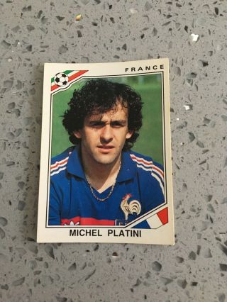 Panini Mexico 1986 World Cup 86 Platini Sticker