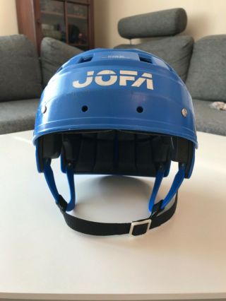 Vintage Blue Jofa Sweden Hockey Helmet Size 54 - 60