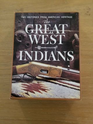 American Heritage The " Great West And Indians " Boxed Set Of 2 Books 1961 &1965