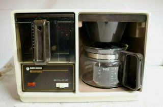Vintage Black & Decker Spacemaker Drip Coffee Maker 10 Cup