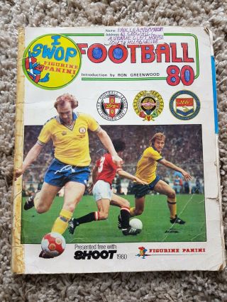 Panini Football 80 1980 Complete Sticker Album
