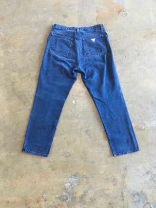 Vintage 90s Made In Usa Guess Jeans Georges Marciano Blue Denim Size 34x30