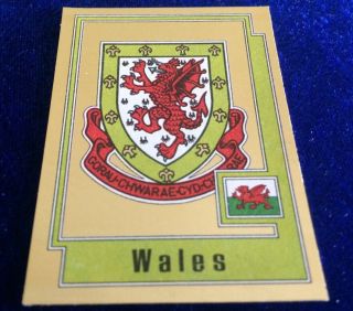 Panini Europa 80 Football Sticker Wales Badge 259 Professionally Recovered