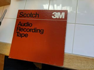 Scotch 3m Studio Mastering Tape 226 10.  5 " Metal Reel To 1/4 " Radio Show Vtg 31