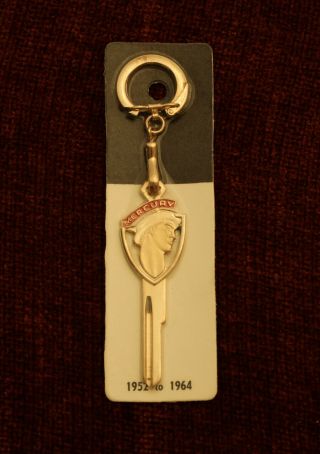 Vintage Mercury Ford Crest Key Blank 1952 - 1964