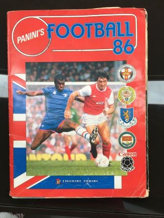 Panini’s Football 86 Sticker Album Complete