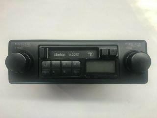 Vintage Clarion 1400rt Am Fm Cassette Car Stereo Radio Old School