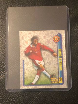 David Beckham Manchester United Merlin Premier League Sticker 98 No360 Foil