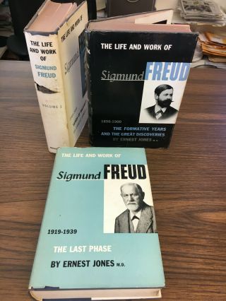 The Life And Work Of Sigmund Freud,  3 Volumes,  By Earnest Jones,  First Edition