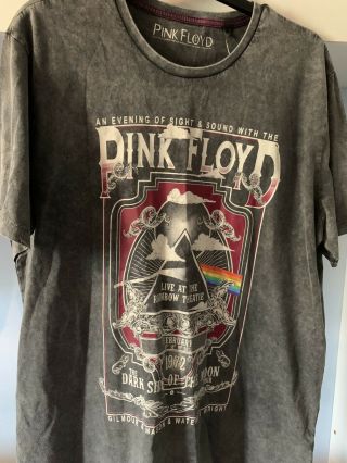 Men’s T Shirt Large With Tags; An Evening Of Sight & Sound With Pink Floyd