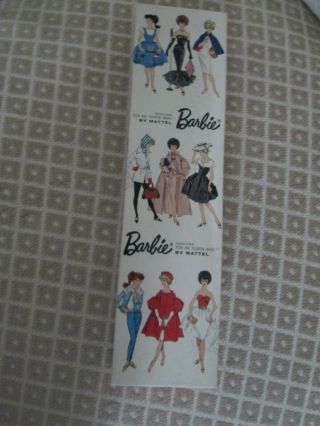 Vintage Barbie Box Only For Platinum Bubblecut Barbie Doll Stock 850
