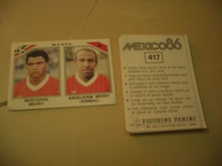 Panini Images Vignettes Stickers Football World Cup Coupe Du Monde Mexico 86