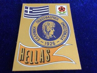 Panini Europa 80 Football Sticker Hellas Badge 96 Professionally Recovered