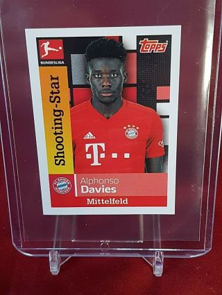 Alphonso Davies Bayern Munich Bundesliga 2019/20 Topps Rookie Sticker