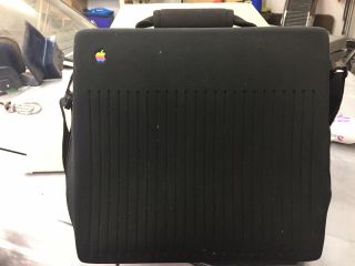 Vintage Apple Macintosh Portable Computer Case Bag Black With Strap