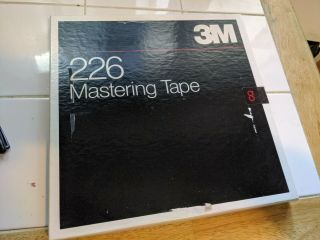 Scotch 3m Studio Mastering Tape 226 10.  5 " Metal Reel 1/4 " Box Radio Program Vtg 9