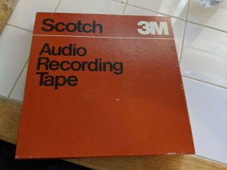 Scotch 3m Studio Mastering Tape 226 10.  5 " Metal Reel To 1/4 " Radio Show Vtg 15