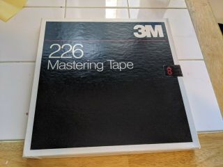 Scotch 3m Studio Mastering Tape 226 10.  5 " Metal Reel 1/4 " Box Radio Program Vtg 2