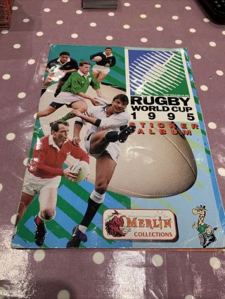 Merlin Rugby World Cup 1995 Sticker Album,  197 Stickers Inside
