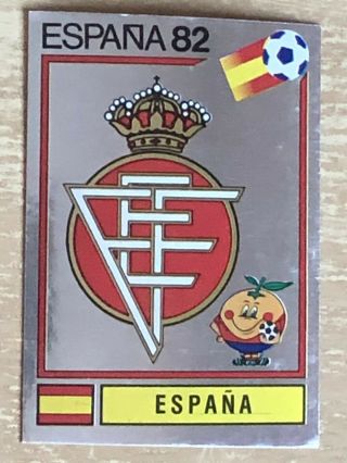 Panini Espana 82 World Cup 292 Shiney Team Foil Badge.  Spain
