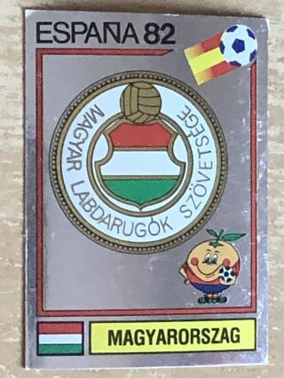 Panini Espana 82 World Cup 182 Shiney Team Foil Badge.  Hungary
