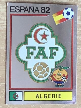 Panini Espana 82 World Cup 100 Shiney Team Foil Badge.  Algeria